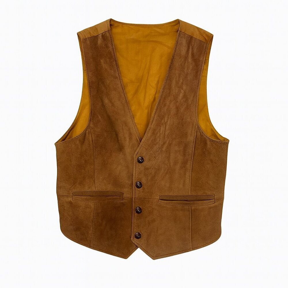 Vintage Global Identity G-III Leather Vest – Size L/G – Good Condition